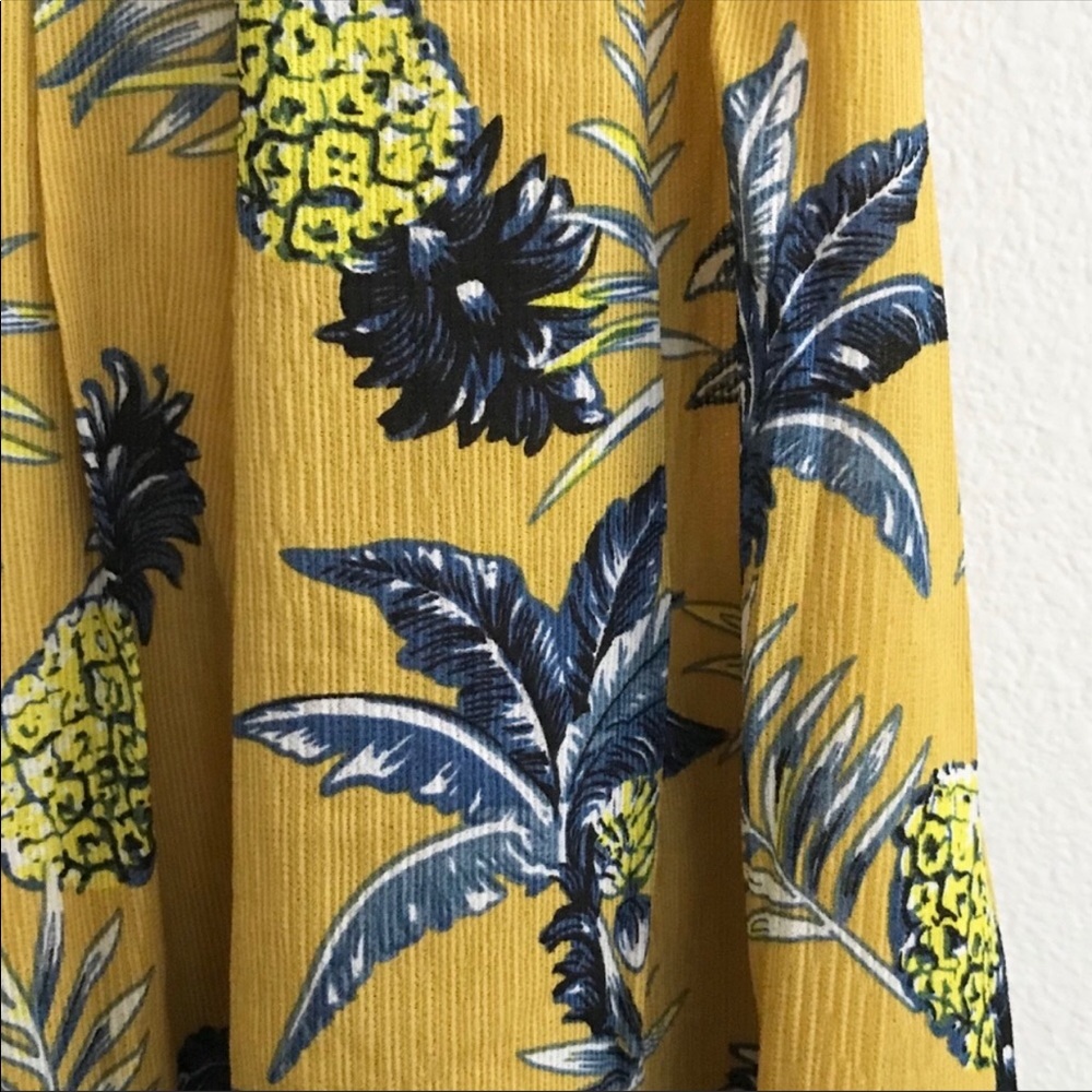 ☀️LAST2️⃣//PINEAPPLE & PALM LEAVES TROPICAL DRESS - Picture 8 of 13